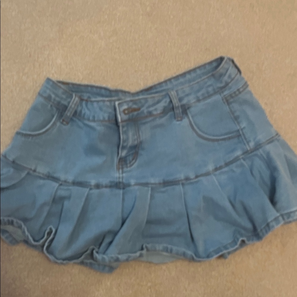 Denim Mini Skirt
